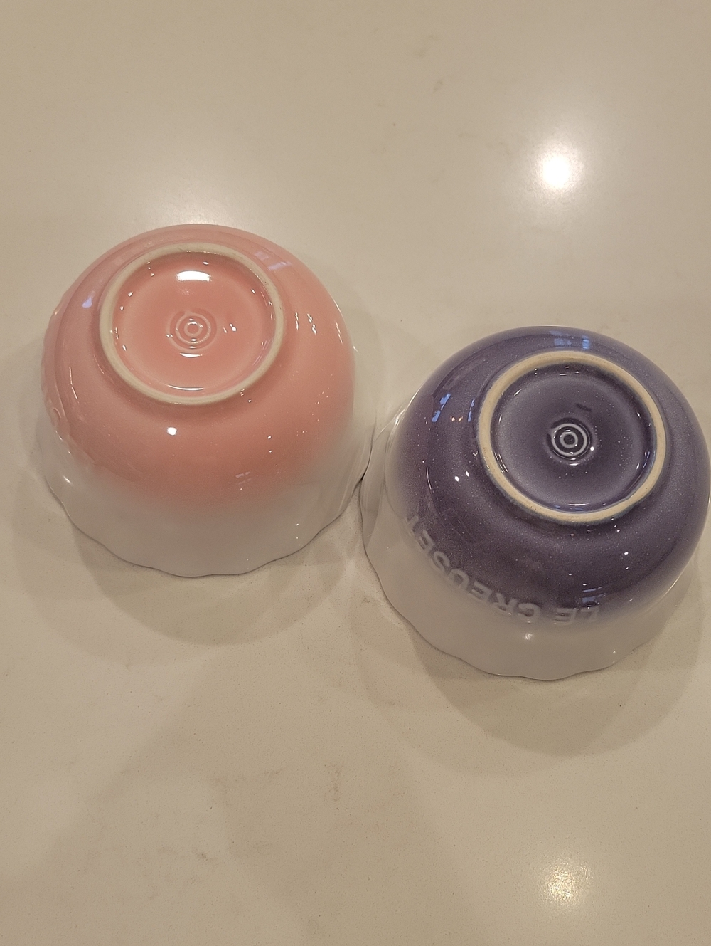 Le Creuset Ombre Pink & Purple Bowl Bundle